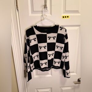 Youth Girls Happily Grey Crewneck Sweater